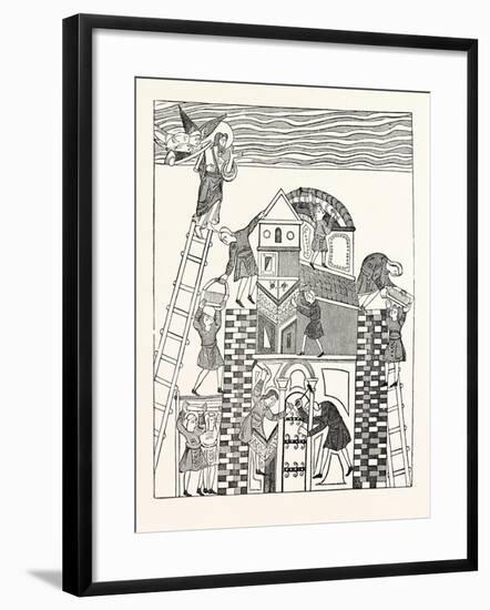 Building of the Tower of Babel-null-Framed Giclee Print