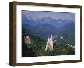 Building on Hill Neuschwanstein Germany-null-Framed Photographic Print