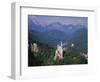 Building on Hill Neuschwanstein Germany-null-Framed Photographic Print