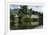 Building on Stilts Reflected in the River Amazon, Peru, South America-Sybil Sassoon-Framed Photographic Print