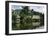 Building on Stilts Reflected in the River Amazon, Peru, South America-Sybil Sassoon-Framed Photographic Print