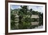 Building on Stilts Reflected in the River Amazon, Peru, South America-Sybil Sassoon-Framed Photographic Print