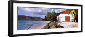 Building on the Beach, Cinnamon Bay, Virgin Islands National Park, St. John, US Virgin Island-null-Framed Photographic Print