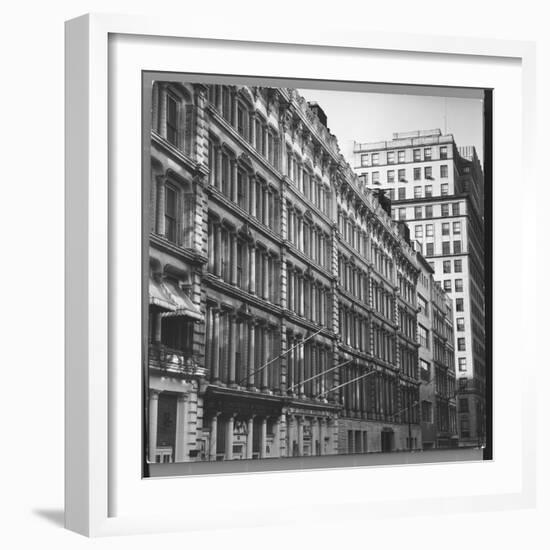 Building on Worth Street Constructed For Textile Workers in 1869-Walker Evans-Framed Photographic Print