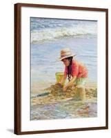 Building Sandcastles-Paul Gribble-Framed Giclee Print