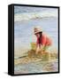 Building Sandcastles-Paul Gribble-Framed Stretched Canvas