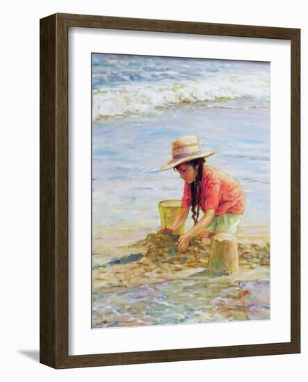 Building Sandcastles-Paul Gribble-Framed Giclee Print