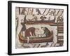 Building Ships in Preparation for War, Bayeux Tapestry, Bayeux, Normandy, France, Europe-Rawlings Walter-Framed Photographic Print