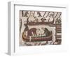 Building Ships in Preparation for War, Bayeux Tapestry, Bayeux, Normandy, France, Europe-Rawlings Walter-Framed Photographic Print