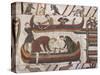 Building Ships in Preparation for War, Bayeux Tapestry, Bayeux, Normandy, France, Europe-Rawlings Walter-Stretched Canvas