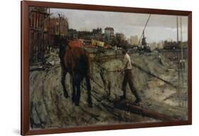 Building Site, C. 1900-George Hendrik Breitner-Framed Art Print