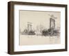 Building the Bridge at Cologne, 1914-Joseph Pennell-Framed Giclee Print