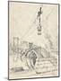 Building the Bridge, Minneapolis, 1915-Joseph Pennell-Mounted Giclee Print