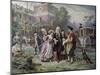 Building the Cradle of Liberty-Jean Leon Gerome Ferris-Mounted Giclee Print