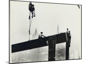 Building the Empire State Building, c.1931 (gelatin silver print)-Lewis Wickes Hine-Mounted Photographic Print