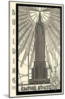 Building the Empire State-null-Mounted Poster