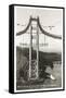 Building the Golden Gate Bridge-null-Framed Stretched Canvas