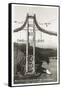 Building the Golden Gate Bridge-null-Framed Stretched Canvas