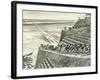 Building the Great Pyramid at Giza-Peter Jackson-Framed Giclee Print