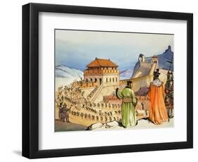 Building the Great Wall of China-Mcbride-Framed Giclee Print