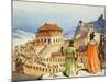 Building the Great Wall of China-Mcbride-Mounted Giclee Print