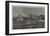 Building the Lapwing and Ringdove Dispatch Gun-Vessels by Gaslight, at Cowes-null-Framed Giclee Print