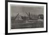 Building the Lapwing and Ringdove Dispatch Gun-Vessels by Gaslight, at Cowes-null-Framed Giclee Print