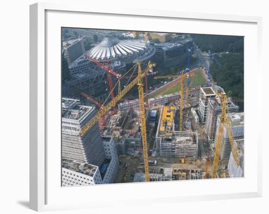 Building the New Potsdamerplatz, Berlin, Germany, 2002-G Richardson-Framed Photographic Print