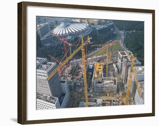 Building the New Potsdamerplatz, Berlin, Germany, 2002-G Richardson-Framed Photographic Print