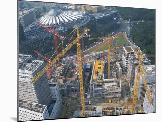 Building the New Potsdamerplatz, Berlin, Germany, 2002-G Richardson-Mounted Photographic Print