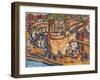 Building the Ships. Study, 1903-Nicholas Roerich-Framed Giclee Print