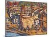 Building the Ships. Study, 1903-Nicholas Roerich-Mounted Giclee Print