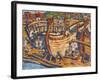 Building the Ships. Study, 1903-Nicholas Roerich-Framed Giclee Print