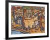 Building the Ships. Study, 1903-Nicholas Roerich-Framed Giclee Print