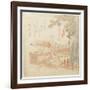 Building the Tsurugaoka Machimangu Shrine-Kubo Shunman-Framed Giclee Print