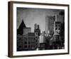 Building Tops - Noir-Pete Kelly-Framed Giclee Print