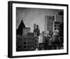 Building Tops - Noir-Pete Kelly-Framed Giclee Print