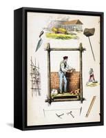 Building Trade, C1845-null-Framed Stretched Canvas