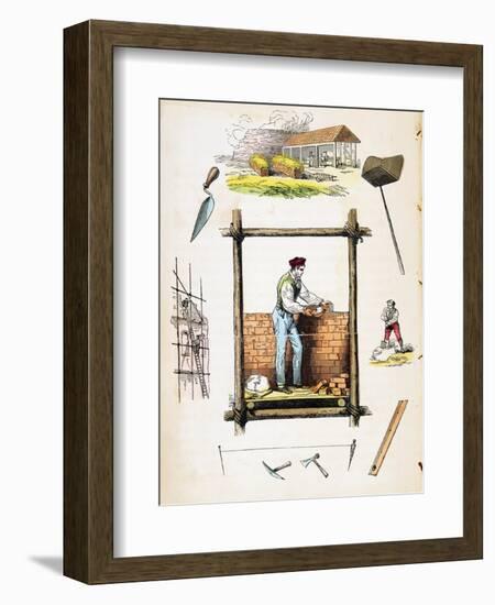 Building Trade, C1845-null-Framed Giclee Print