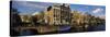 Buildings Along a Canal, Amsterdam, Netherlands-null-Stretched Canvas