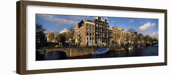 Buildings Along a Canal, Amsterdam, Netherlands-null-Framed Photographic Print