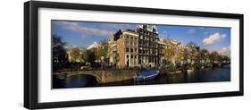 Buildings Along a Canal, Amsterdam, Netherlands-null-Framed Photographic Print