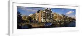 Buildings Along a Canal, Amsterdam, Netherlands-null-Framed Photographic Print