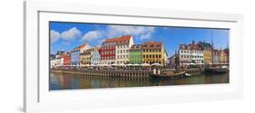 Buildings Along a Canal with Boats, Nyhavn, Copenhagen, Denmark-null-Framed Photographic Print