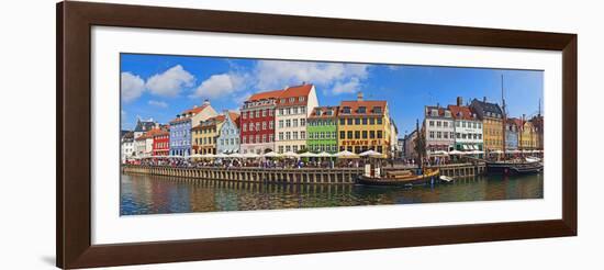 Buildings Along a Canal with Boats, Nyhavn, Copenhagen, Denmark-null-Framed Photographic Print