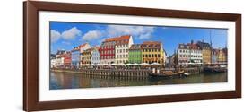 Buildings Along a Canal with Boats, Nyhavn, Copenhagen, Denmark-null-Framed Photographic Print