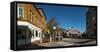 Buildings along a street, Bath, Sagadahoc County, Maine, USA-null-Framed Stretched Canvas