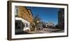 Buildings along a street, Bath, Sagadahoc County, Maine, USA-null-Framed Photographic Print