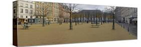 Buildings along a street, Place Dauphine, Paris, Ile-De-France, France-null-Stretched Canvas