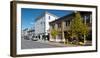 Buildings along a street, Rockland, Knox County, Maine, USA-null-Framed Photographic Print